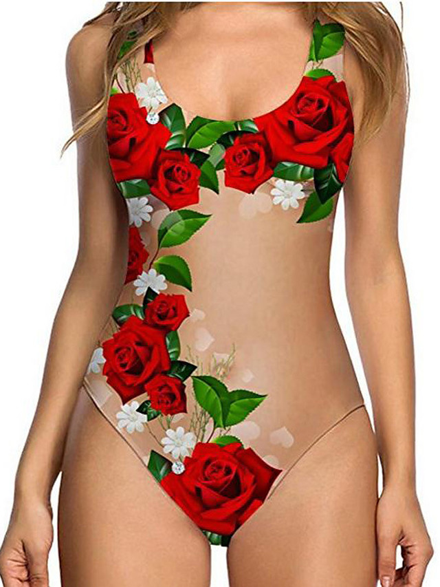 F Gotal Women Sexy High Cut One Piece Swimsuit Funny