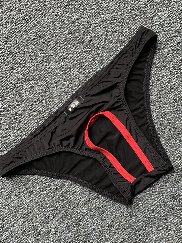 Slips Homme Troué Nylon Spandex Taille basse Bleu Ciel M de 8585153