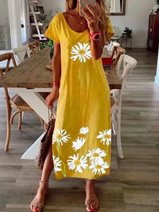 summer shift dresses with short sleeves