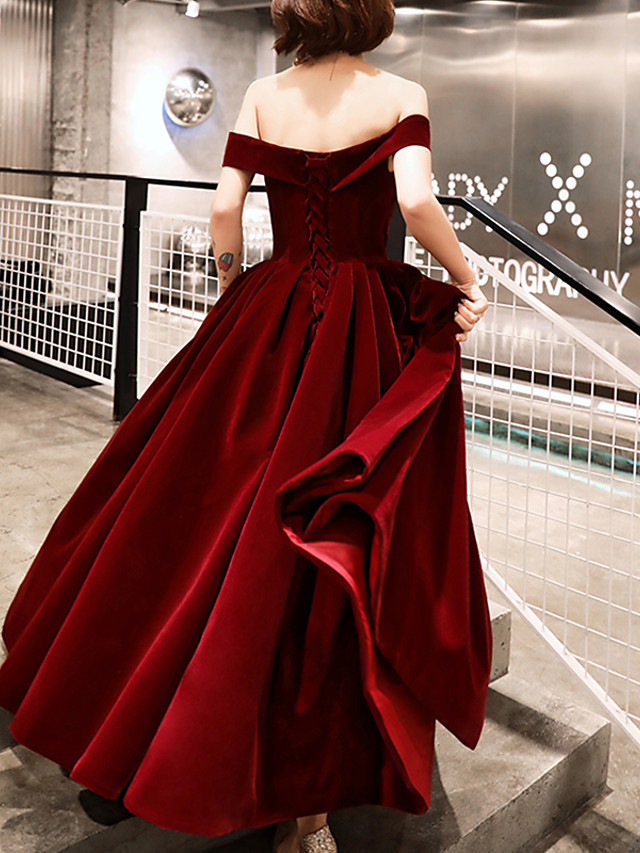 A-Linie Minimalistisch Elegant Hochzeitsgast Formeller Abend Kleid