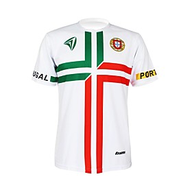 Malciklo Men's Women's Short Sleeve Cycling Jersey Polyester Portugal Champion National Flag Bike Tee T-shirt Jersey Top Mountain Bike MTB Road Bike Cycling Br