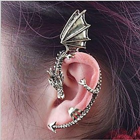 Women's Ear Cuff Dragon Ladies Personalized Earrings Jewelry Silver / Golden For Party Daily Casual