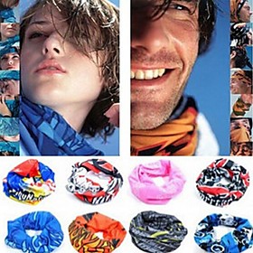 Neck Gaiter Neck Tube UV Resistant Quick Dry Lightweight Assorted Color Bandana Bike / Cycling Polyester for Men's Women's Adults' Camping / Hiking Cycling Mou