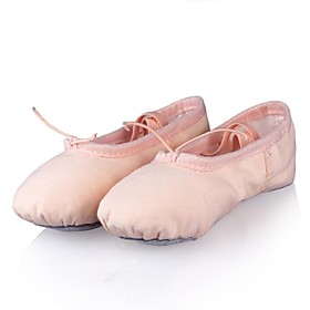 Ballet Shoes Flat Flat Heel Pink Beige Kid's / Performance / Practice / EU36