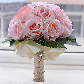 Wedding Flowers Bouquets Wedding / Party / Evening Rhinestone / Polyester / Foam 10.63(Approx.27cm)