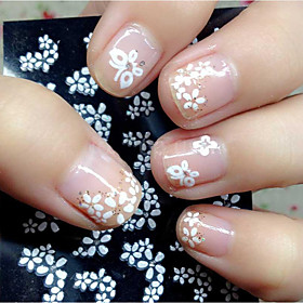 mixed 30 sheets nail sticker beauty floral design patterns nagel stickers mixed transfer manicure tips 3d unhas decals