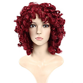 Synthetic Wig Curly Loose Wave Curly Loose Wave Wig Red Synthetic Hair Red