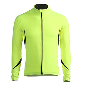 Jaggad Men's Long Sleeve Cycling Jersey Cycling Jacket Winter Fleece Polyester Spandex Bike Jacket Jersey Top Mountain Bike MTB Road Bike Cycling Thermal / War