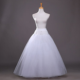 Wedding / Party / Evening / Party  Evening Slips Taffeta / Tulle / Polyester Floor-length A-Line Slip / Ball Gown Slip / Classic  Timeless with