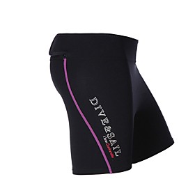 DiveSail Men's Wetsuit Shorts 1.5mm Elastane Bottoms Thermal Warm Quick Dry Swimming Diving Surfing Scuba Solid Colored Summer