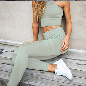 Women's Daily Sports Sporty Legging Solid Colored Sporty Stylish Black Wine Army Green S M L