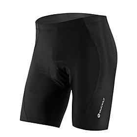 Nuckily Women's Men's Cycling Padded Shorts Summer Elastane Bike Shorts Pants Jersey Anatomic Design Ultraviolet Resistant Breathable Sports Solid Color Black