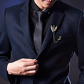 Gender:Men's; Gemstone:Cubic Zirconia; Shape:Rectangle; Style:Fashion,Trendy,Elegant; Jewelry Type:Brooches; Occasion:Wedding,Holiday; Material:Alloy; Width:3.7; Height:3.7; Design:Stylish; Front page:WE; Shipping Weight:0.03; Package Dimensions:11.07.01.0 Men's Cubic Zirconia Brooches Stylish Elegant Trendy Fashion Brooch Jewelry Gold Silver For Wedding Holiday
