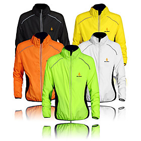 WOLFBIKE Men's Cycling Jacket Bike Windbreaker Top Windproof Quick Dry Ultraviolet Resistant Sports Polyester Orange / Yellow / Green Mountain Bike M WOLFBIKE Men's Cycling Jacket Bike Windbreaker Top Windproof Quick Dry Ultraviolet Resistant Sports Polyester Orange / Yellow / Green Mountain Bike M