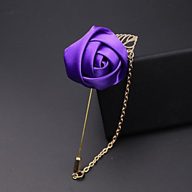 Gender:Men's; Theme:Flower,Roses; Shape:Geometric; Style:Classic,British,Fashion; Jewelry Type:Brooches; Occasion:Daily,Party; Material:Nylon,Alloy; Width:3.5; Height:8.5; Design:Vintage Style,Stylish; Front page:WE; Shipping Weight:0.02; Package Dimension Men's Brooches Vintage Style Stylish Roses Flower Classic Fashion British Brooch Jewelry Wine Turquoise Navy For Party Daily