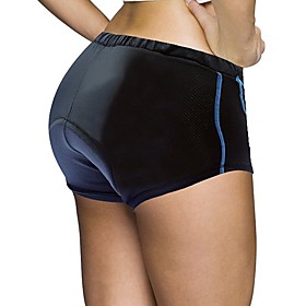 ILPALADINO Women's Cycling Under Shorts Bike Padded Shorts / Chamois 3D Pad Quick Dry Anatomic Design Sports Solid Color Spandex Elastane Lycra Bule ILPALADINO Women's Cycling Under Shorts Bike Padded Shorts / Chamois 3D Pad Quick Dry Anatomic Design Sports Solid Color Spandex Elastane Lycra Bule