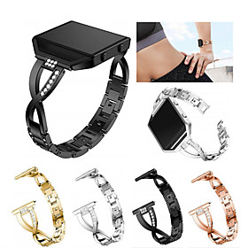 Watch Band for Fitbit Blaze Fitbit Sport Band / Jewelry Design Stainless Steel / Ceramic Wrist Strap