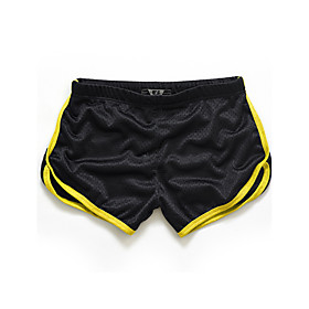 Men's Sporty Active Sport Casual Sports Slim Shorts Pants Solid Colored Color Block Short White Black Yellow Royal Blue Light Blue