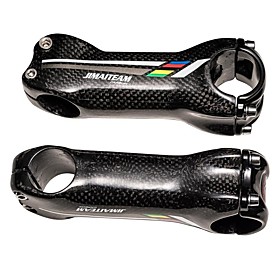 31.8 mm Bike Stem 17 degree 80/90/10/110/120/130 mm Carbon Fiber Lightweight High Strength Easy to Install for Cycling Bicycle 3K Glossy