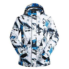 Men's Ski Jacket Ski / Snowboard Winter Sports Waterproof Windproof Breathable Terylene Rayon Winter Jacket Top Ski Wear / Warm