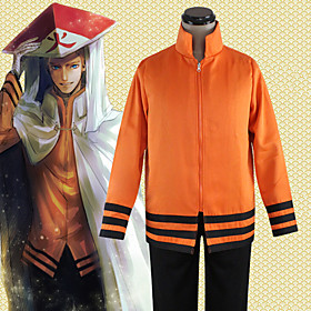 Inspired by Naruto Hokage Naruto Uzumaki Boruto Anime Cosplay Costumes Japanese Cosplay Tops / Bottoms Classic Long Sleeve Top For Unisex