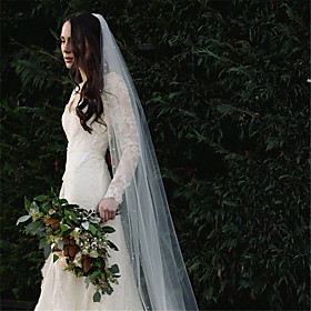 One-tier European Style Wedding Veil