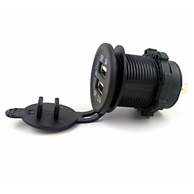 LOSSMANN Auto's / Vrachtwagen / Motor Autolader 2 USB-poorten voor 5 V / waterbestendig / UV-bestendig / Voor buiten / Automatisch / heet LOSSMANN Auto's / Vrachtwagen / Motor Autolader 2 USB-poorten voor 5 V / waterbestendig / UV-bestendig / Voor buiten / Automatisch / heet