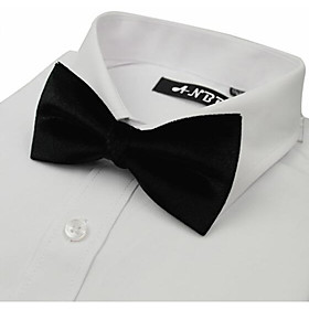 Category:Bow Tie; Fabric:Suede; Gender:Men's; Style:Basic; Width:5.5; Neckties Bows:Bow Tie; Length:12; Pattern:Solid Colored; Front page:WE; Listing Date:04/25/2019 Men's Basic Bow Tie - Solid Colored
