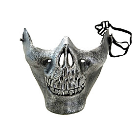 Cosplay Costume Mask Inspired by Skeleton / Skull Scary Movie Black Golden Cosplay Halloween Halloween Carnival Masquerade Adults' Men's Women's