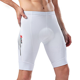 cheji Men's Cycling Shorts Bike Pants / Trousers Bottoms Sports Solid Colored White Mountain Bike MTB Road Bike Cycling Clothing Apparel Bike Wear