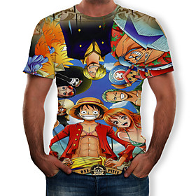 Inspired by Cosplay One Piece Anime Cosplay Costumes Japanese 3D Cosplay T-shirt T-shirt For Men's