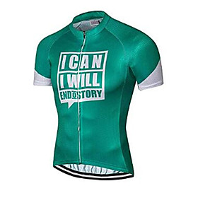 21Grams Novelty Men's Short Sleeve Cycling Jersey - Mint Green Bike Jersey Top Quick Dry Moisture Wicking Breathable Sports Summer Elastane Terylene Polyester