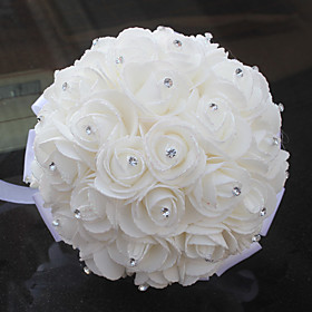 Wedding Flowers Bouquets Wedding / Wedding Party Grosgrain / Glasses / PORON 11-20 cm