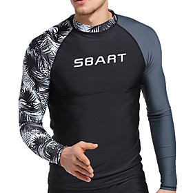 SBART Heren Uitslagbescherming Nylon Spandex Uitslagbescherming Zwemshirt Ademend Sneldrogend Hoge Elasticiteit Lange mouw Zwemmen Duiken Surfen Patc SBART Heren Uitslagbescherming Nylon Spandex Uitslagbescherming Zwemshirt Ademend Sneldrogend Hoge Elasticiteit Lange mouw Zwemmen Duiken Surfen Patc