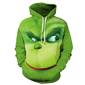 Homme Grande Taille Sweat à capuche Sweat-shirt à capuche Bande dessinée Imprimer 3D Capuche du quotidien Sortie 3D effet basique Décontractée Pulls Capuche Pu