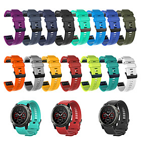 Smartwatch Band for Garmin Fenix 5x / Fenix 3 / Quatix /Fenix 5x Plus / fenix 6x /Fenix 6X Pro (26mm) Garmin Sport Band Silicone Wrist Strap