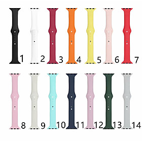 Watch Band for Apple Watch Series 6 SE 5 4 3 2 1  Apple Classic Buckle Silicone Wrist Strap
