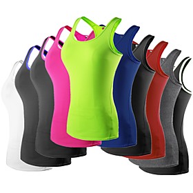 YUERLIAN Dames Basislaag Compressie tanktop Sportief Ademend Sneldrogend TrainingFitness Hardlopen Sportswear Ves / Mouwloos Singlet Basislaag boven YUERLIAN Dames Basislaag Compressie tanktop Sportief Ademend Sneldrogend TrainingFitness Hardlopen Sportswear Ves / Mouwloos Singlet Basislaag boven