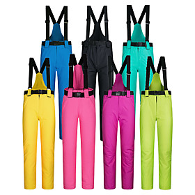 Men's Women's Ski / Snow Pants Downhill Ski Thermal Warm Waterproof Windproof Nylon Cotton Warm Pants Bib Pants Ski Wear / Winter