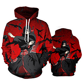 Inspiré par Naruto L'oeil d'encens du Naruto Costume de Cosplay Sweat à capuche Polyester Imprimer Imprimé Sweat à capuche Pour Homme / Femme