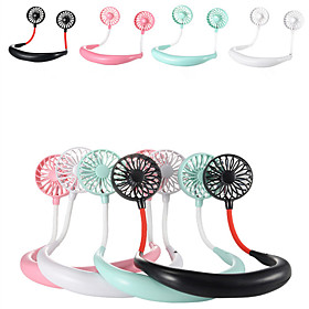 1200 mA USB Portable Fan Hands-free Neck Fan Hanging Rechargeable Mini Sports Fans 3 gears Air Conditioner Adjustable Home 1200 mA USB Portable Fan Hands-free Neck Fan Hanging Rechargeable Mini Sports Fans 3 gears Air Conditioner Adjustable Home