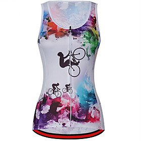 21Grams Women's Sleeveless Cycling Jersey Cycling Vest Spandex Polyester Red / White Bike Jersey Top Mountain Bike MTB Road Bike Cycling UV Resistant 21Grams Women's Sleeveless Cycling Jersey Cycling Vest Spandex Polyester Red / White Bike Jersey Top Mountain Bike MTB Road Bike Cycling UV Resistant