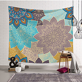 Mandala Bohemian Wall Tapestry Art Decor Blanket Curtain Hanging Home Bedroom Living Room Dorm Decoration Boho Hippie Psychedelic Geometric Pattern Indian