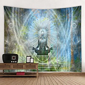 Mandala Bohemian Wall Tapestry Art Decor Blanket Curtain Hanging Home Bedroom Living Room Dorm Decoration Boho Hippie Psychedelic Floral Flower Lotus Buddha In