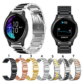 For Garmin vivoactive 4 Metal Smart Watch Band Strap Stainless Steel