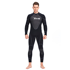 YON SUB Men's Full Wetsuit 1.5mm SCR Neoprene Diving Suit Thermal Warm Quick Dry Micro-elastic Long Sleeve Back Zip - Swimming Diving Surfing Scuba Patchwork A