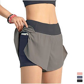 INFLACHI Women's Running Shorts Athletic Bottoms with Phone Pocket 2 in 1 Liner Gym Workout Marathon Running Jogging Trail Training Lightweight Breat INFLACHI Women's Running Shorts Athletic Bottoms with Phone Pocket 2 in 1 Liner Gym Workout Marathon Running Jogging Trail Training Lightweight Breat