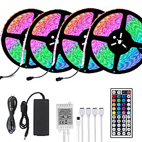 LOENDE 4x5M Flexible LED Light Strips Light Sets RGB Tiktok Lights 1200 LEDs 5050 SMD 2835 SMD 8mm 1 set Christmas New Year's Creative Cuttable Deco LOENDE 4x5M Flexible LED Light Strips Light Sets RGB Tiktok Lights 1200 LEDs 5050 SMD 2835 SMD 8mm 1 set Christmas New Year's Creative Cuttable Deco