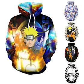 Inspired by Naruto Cosplay Costume Hoodie Polyster Print Printing Hoodie For Women's / Men's
