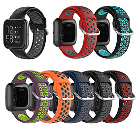 Sport Silicone Wrist Strap Watch Band for Fitbit Versa 2 / Versa Lite Replaceable Bracelet Wristband